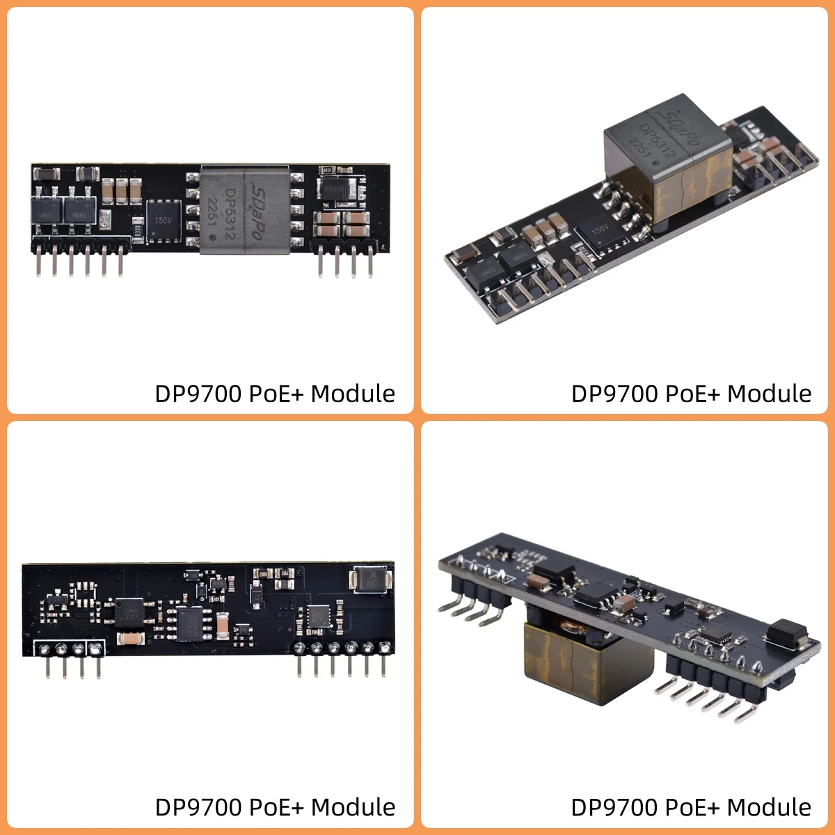 SDAPO DP9700 IEEE802.3af Standard 13W Isolated Type PoE Board 5V 12V 24V PoE PD Module
