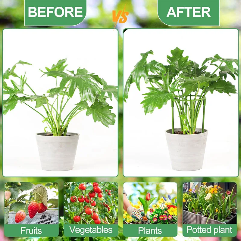 Plant Support Pile Garden Semicircle Flower Stand Cage Plant Grow Fix Rod Vine Climbing Bracket Stake Holder