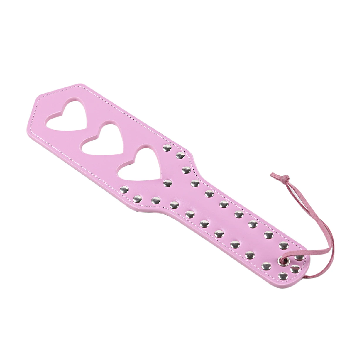 Spanking Paddle with Heart: Pink and Black Colors