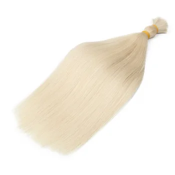 Wholesale Unprocessed Indian remy virgin braids cuticle aligned Hair Weave blonde bundle bulk brazilian human hair extensions