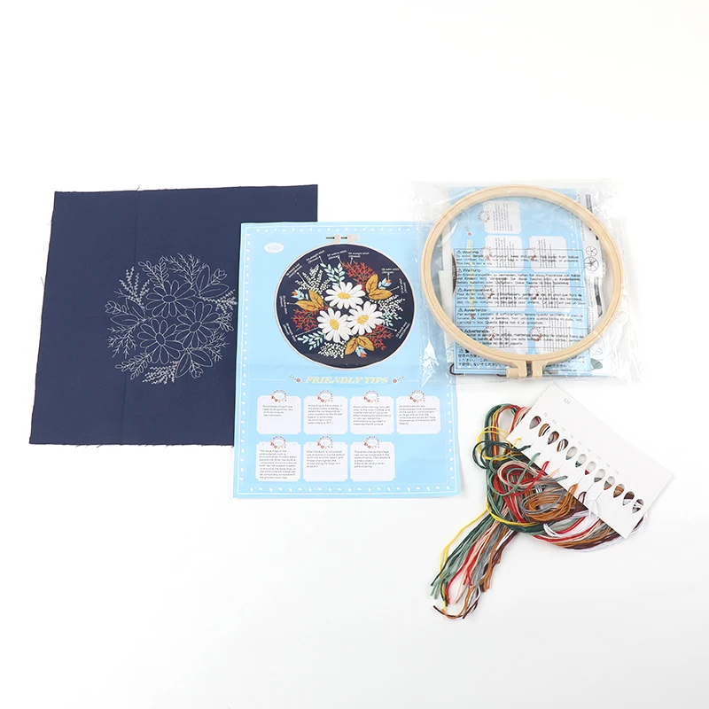 6 Telai Da Ricamo In Legno Finto 20cm - Cerchi Per Punto Croce, Ricamo A Mano E Decorazione - Foto 7