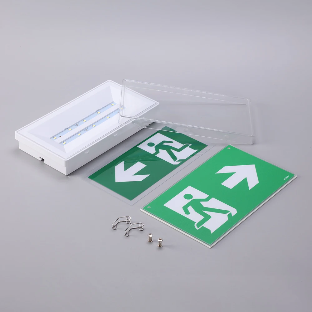 Bulkhead Including PVC Exit Slice  Big Size Factory Direct 5W LED Emergency IP65 Waterproof Ceiling Recessed Emergency LED Light