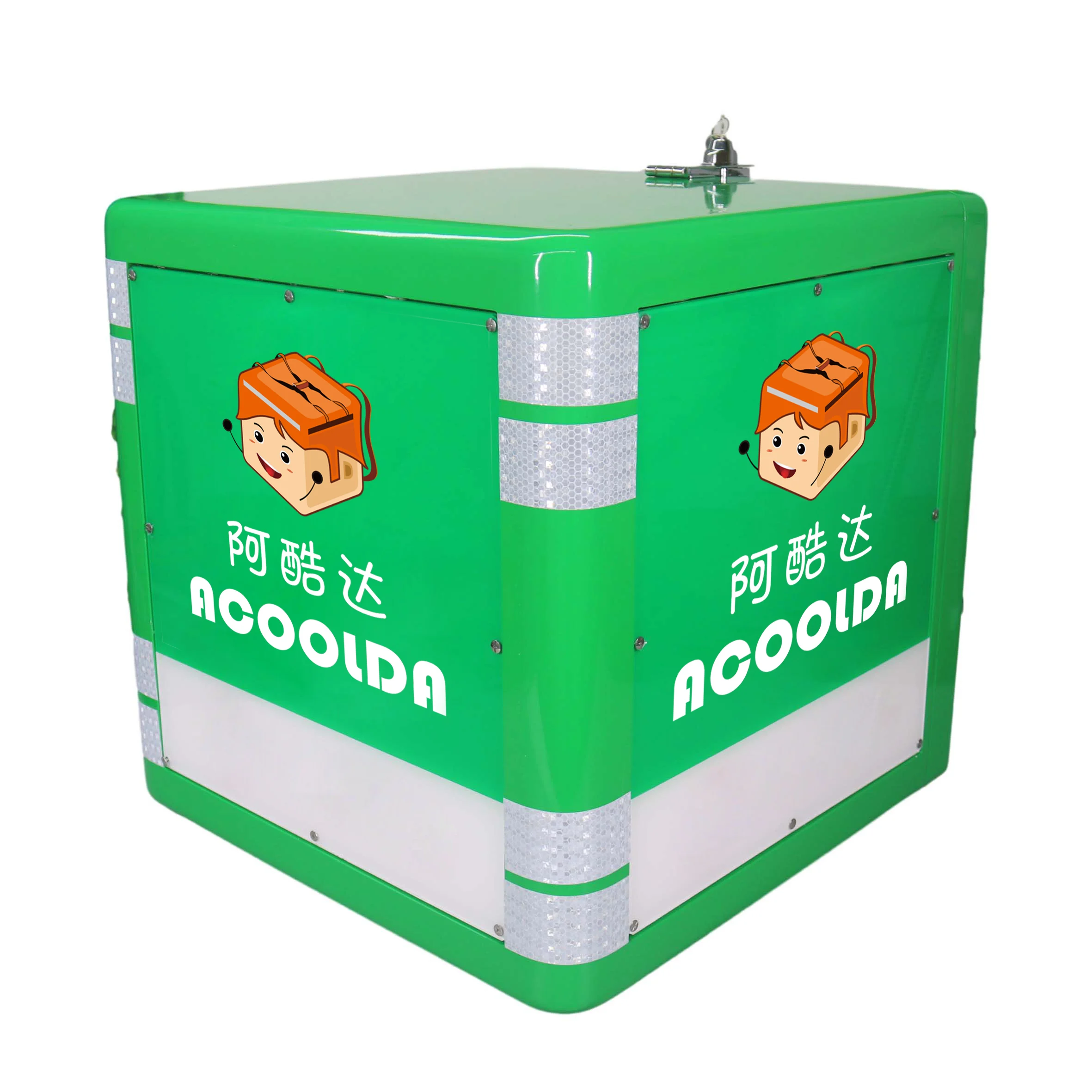 Custom Frp Plastic Led Food Delivery Box Hot Food Delivery Box With Led