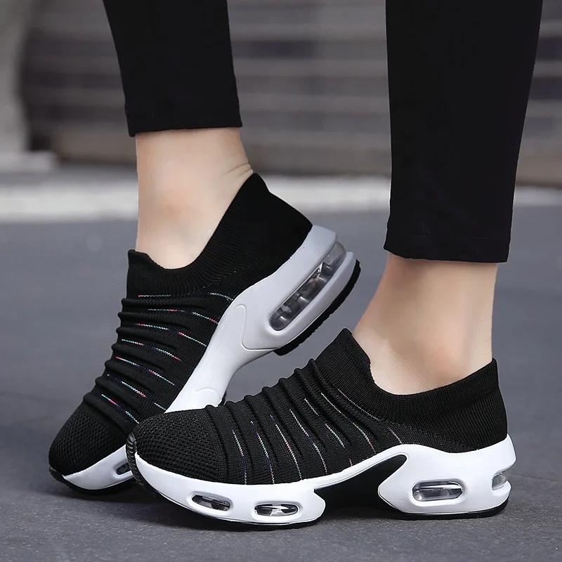 
 Женская спортивная обувь; Женские кроссовки; Уличная Повседневная обувь для бега; Модные Прогулочные кроссовки из дышащей сетки  