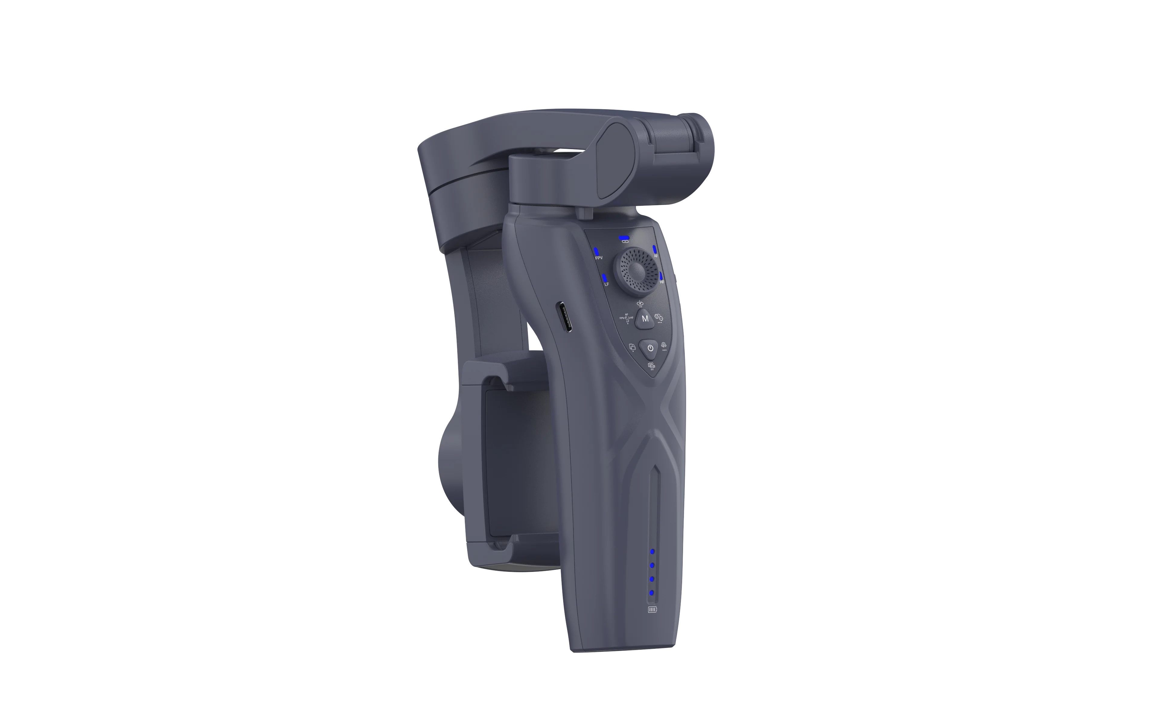 F12 3 Axis Stabilizer with App Foldable Handheld Phone Gimbal Stabilizer with AI Face Tracking Fill in Light