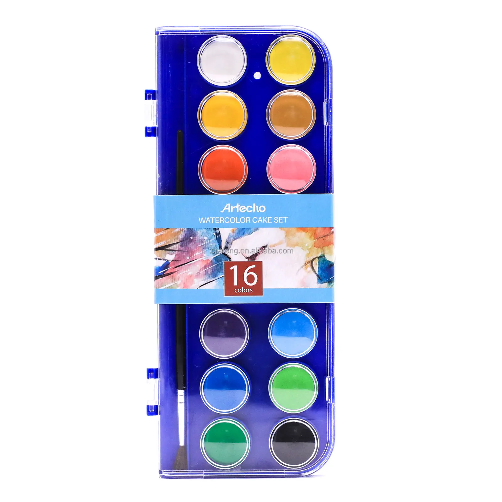 Artecho 16 цветов Профессиональная Акварельная краска дорожный Карманный Набор для