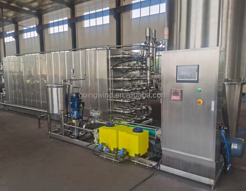 Automatic Honey Tubular Pasteurizer Auto Honey Tube in Tube Pasteurization Machine Syrup Sterilization Equipment for Sale