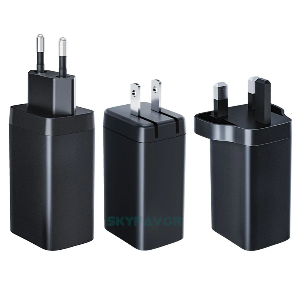 65W Gallium Nitride Charger with 3 USB Ports - Fast & Safe