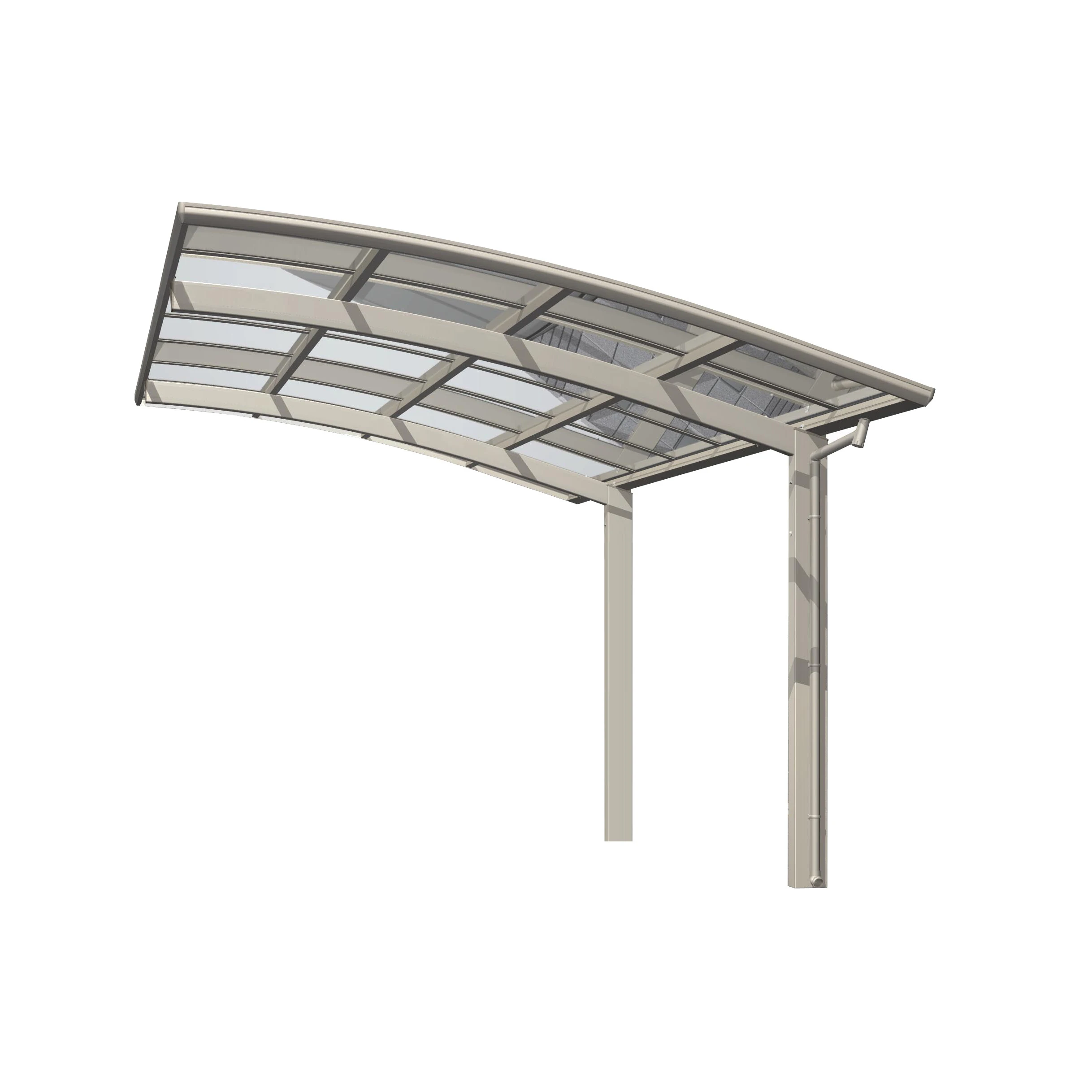 Cantilever Outdoor Carport with Polycarbonate Sheet Car Cover