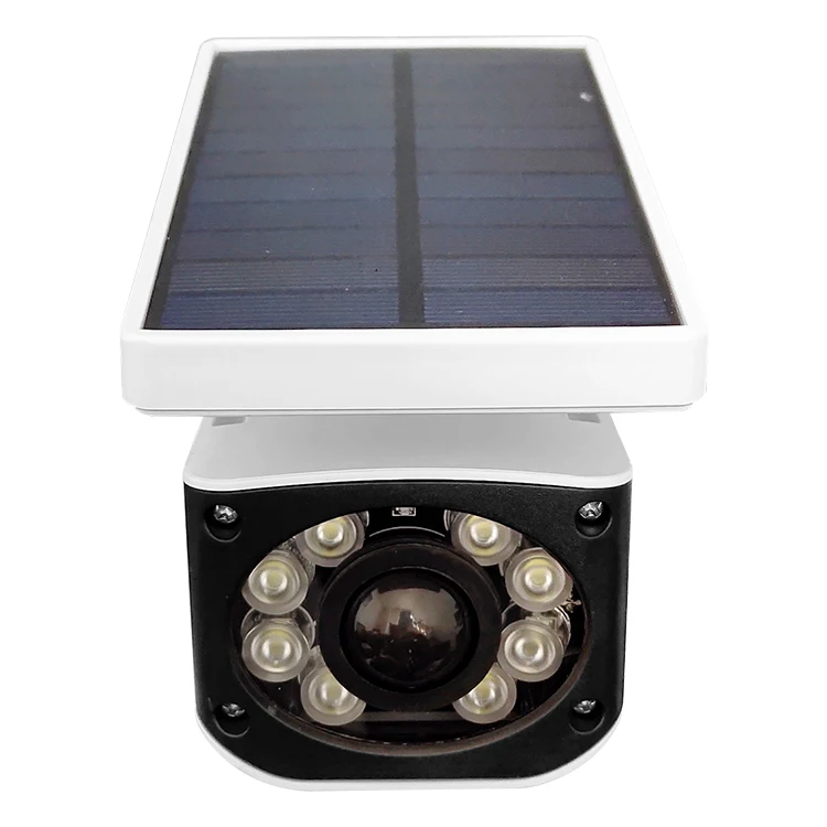 Solar Pannel Light Motion Sensor Security Dummy Camera Wireless Outdoor Flood Light IP66 Waterproof