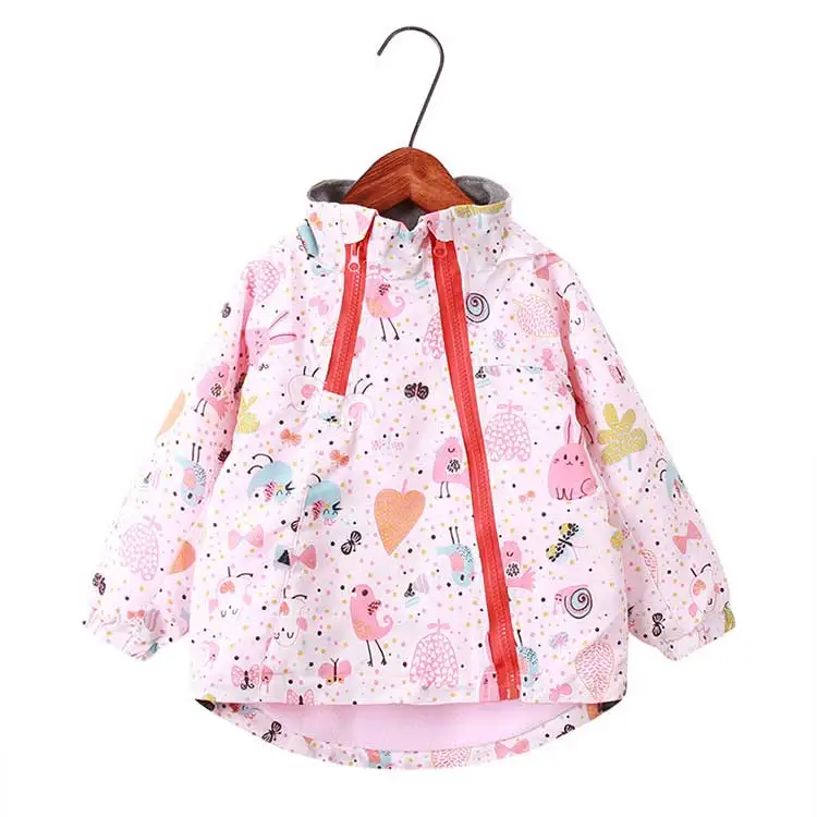 Оптовая продажа, зимние детские ветрозащитные куртки с длинным рукавом для девочек