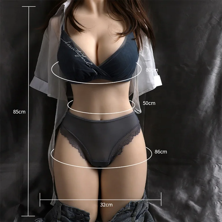 S 23.5 kg multi postures Masturbator Love Torso Textured Big Breast Anal Vagina Half Body Sex Doll for Man Oral Sex Toys For Man168011