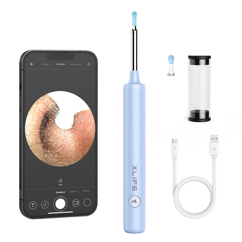 WIFI Smart Visual Ear Sticks Endoscope Mini Camera Earpick Ear Cleaner Wireless Otoscope Health Care Ear Wax Cleaning