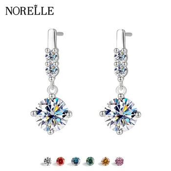 Factory Wholesale 925 Silver Moissanite Earrings for Women Fine Jewelry Earrings Guaranteed Proper Price Low Moq Wedding Jewelry