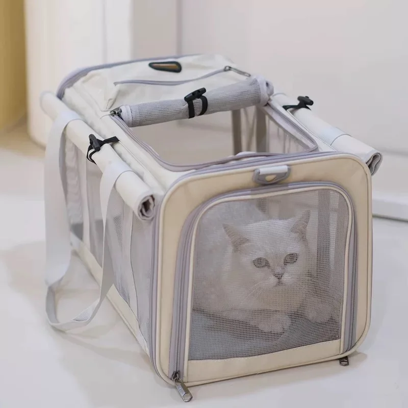 New Fashion Style Travel Portable Large Capacity Summer Cool Pet Carrying Bag with Easy to Clean Material Pet Travel Bag for Pet