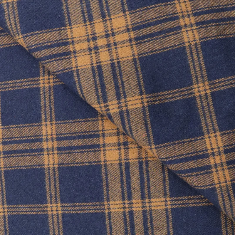 Полиэстер хлопковая ткань фланель оптовая продажа ретро матовая клетчатая осенне-зимняя рубашка костюмы модная с принтом на заказ