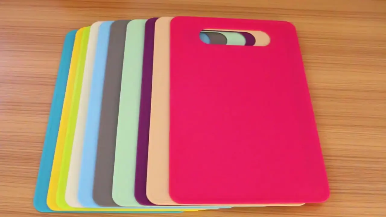 プラスチックカラフルまな板スキッド抵抗PPまな板カスタムデザイン