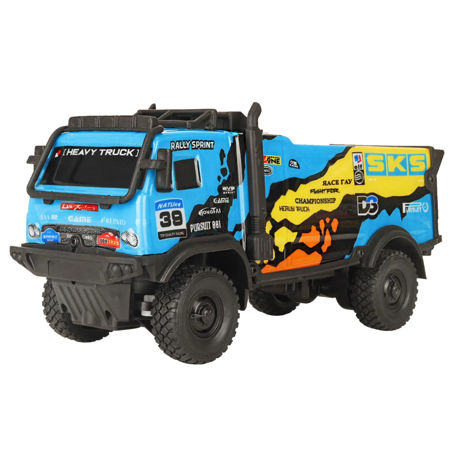 2.4Ghz 4-Channel Flash Light Remote Control Electric RC Truck 5M Range Ready-to-Go 1:32 Scale Indoor-Outdoor Off-road Vehicle