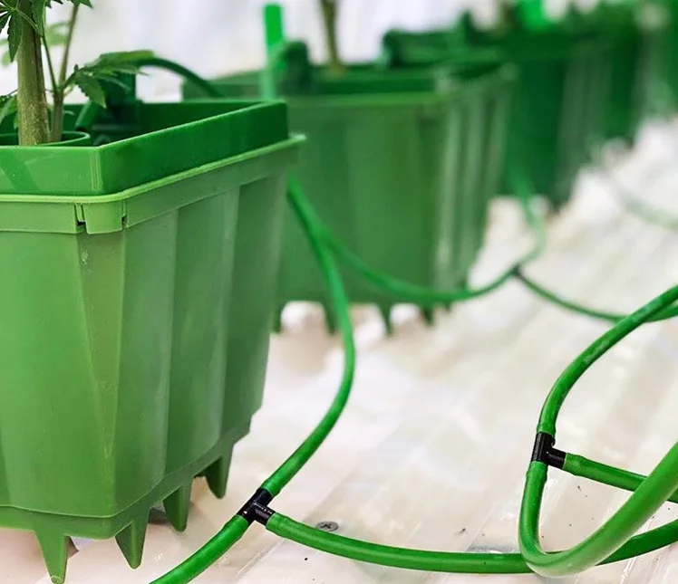 Гидропонные зеленые пластиковые горшки для выращивания растений, горшки для выращивания кастрюль из кастрюли, горшки для выращивания растений в теплицах/комнатах для выращивания