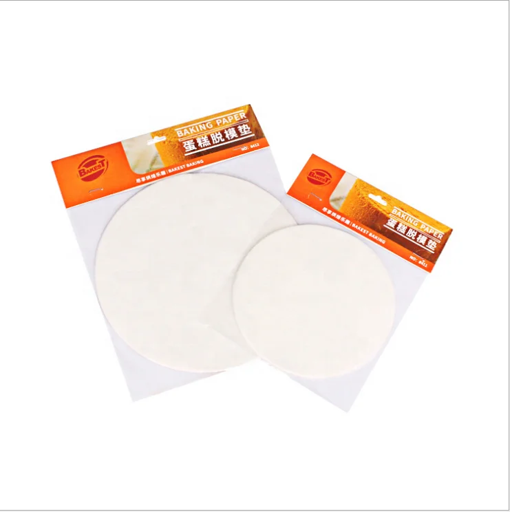 Hot Selling Oil-Proof  6" 8" Round 20Pcs /Bag Cake Easy to Remove  Anti-Hot Parchment Paper Custom Size Parchment Paper for Oven