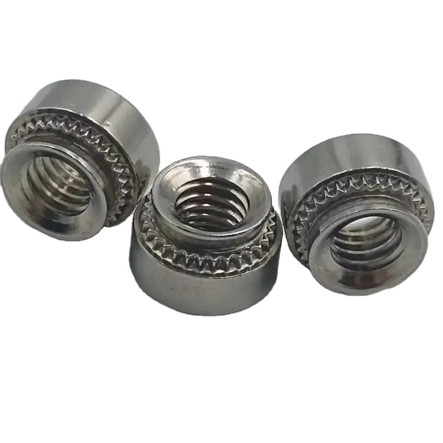 Durable M5 Thread 304 Stainless Steel Riveted Sheet Metal Clamp Nuts Type Various Automotive Industry Applications GB