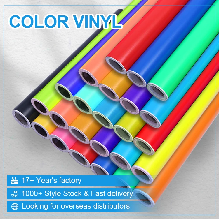 Wholesale Custom Color Ejet Cutting Vinyl Glossy Matte Vinyl Colorful