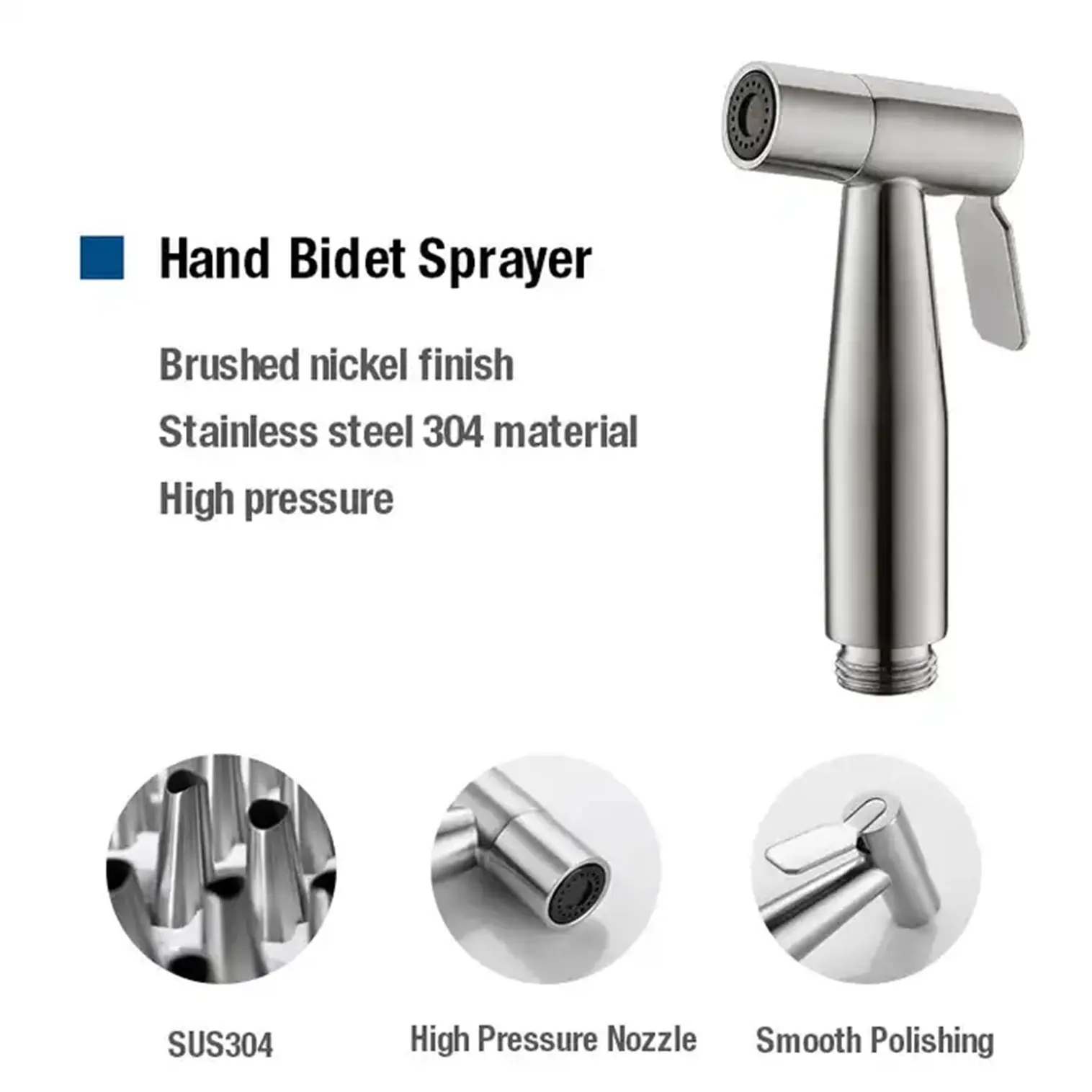 Custom Stainless Steel High Pressure Handheld Bidet Manufacturer Toilet