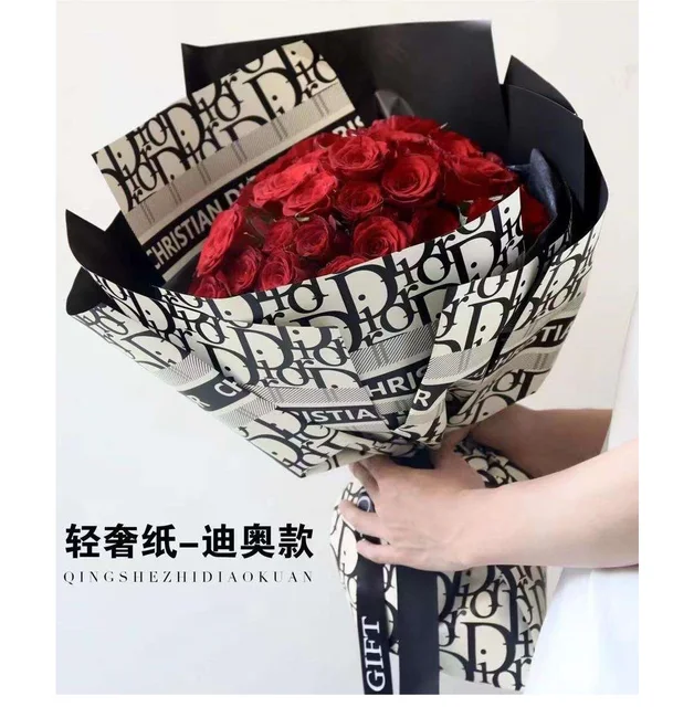 Wholesale Paper Flower Wrapping Paper Waterproof Pack 20 Sheets Per Bag Flower Wrapping Paper