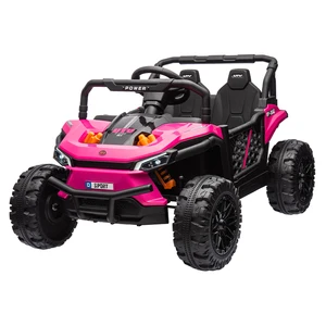 12V Electric Ride-on Cars pink Color Girl 2 Seats 4X4 Utv for Big Kids