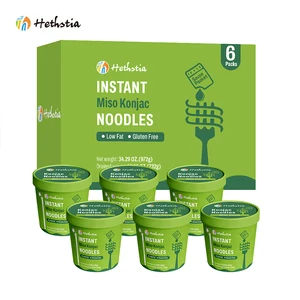 Miso Flavor Konjac Noodles Paleo Diet Friendly Gluten-Free Instant Shirataki Noodles
