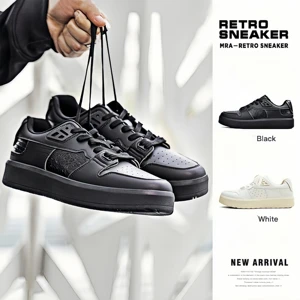 2026 Summer New Style Couple Cracked White Sneakers Men's Shoes Multi-Functional Thick Sole Shoes for Casual Sports