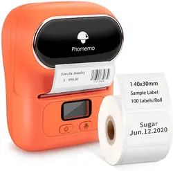 Factory price mini Thermal Printer Handheld Label Maker Sticker Machine Phomemo printer with label paper for iOS Android