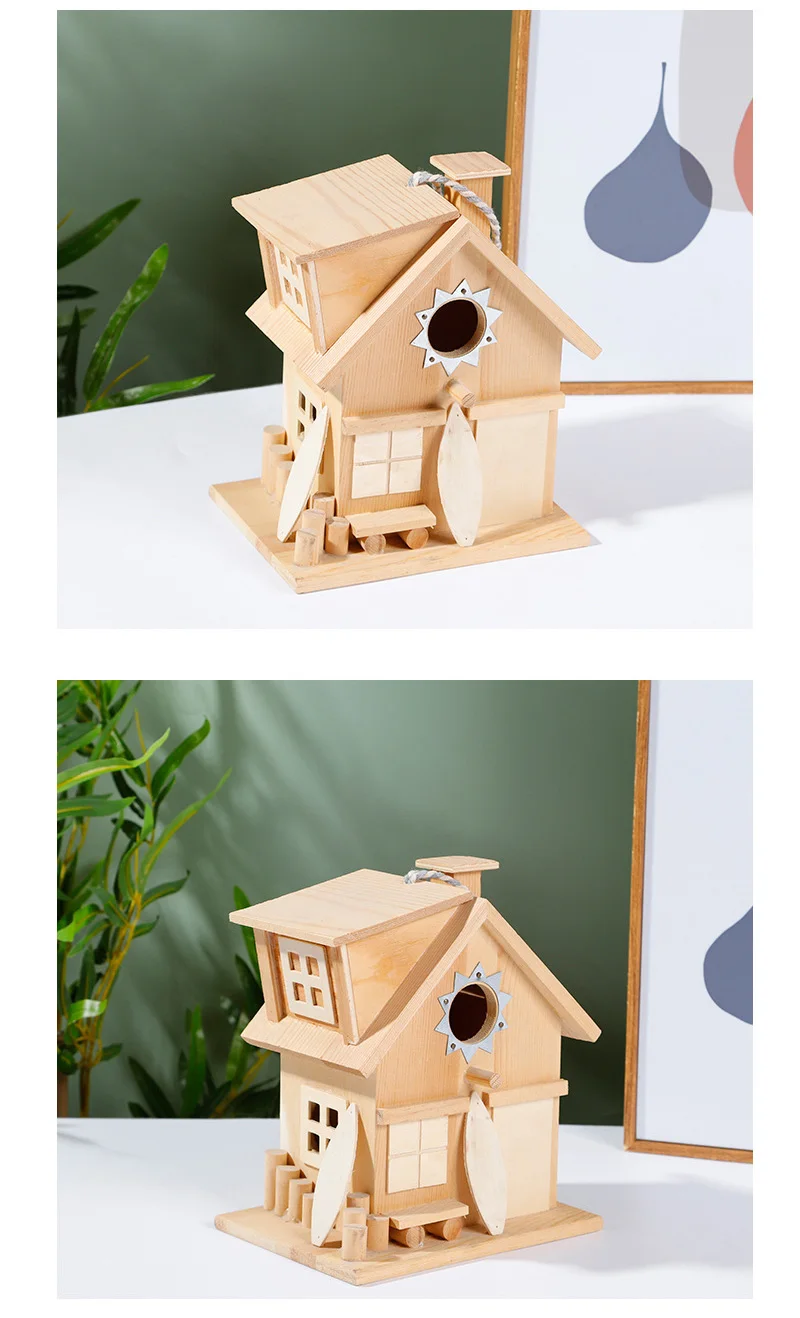 Standing Birdhouse Deluxe House Bird Large Bird House Design Wall Mount ...