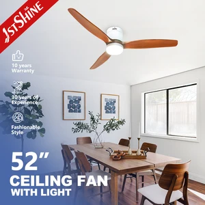 1stshine Ceiling Fan Indoor Factory Price Flush Mounted Adjustable Wind Ceiling Fan With Light and Remote