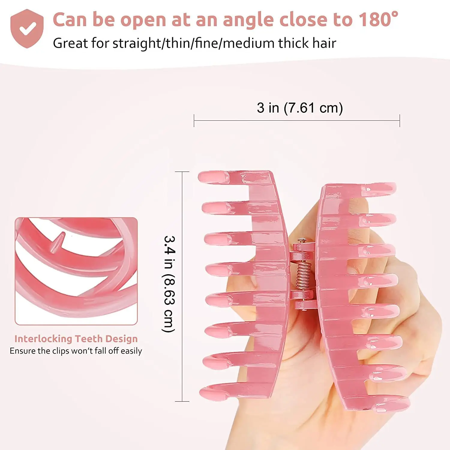 Оптовая продажа от производителя HC123C лидер продаж на Amazon набор когтей для волос с логотипом заказ 8 упаковок женские