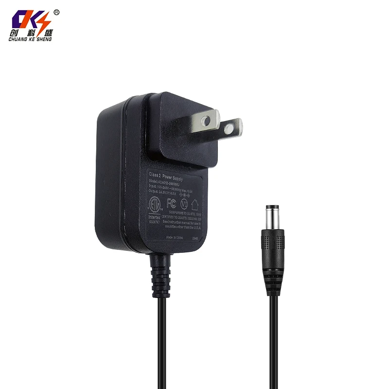US zástrčka ETL FCC US standard 12W 12V 1A 0,33A 0,4A 24V 0,5A AC napájecí adaptéry 12V DC spínaný zdroj