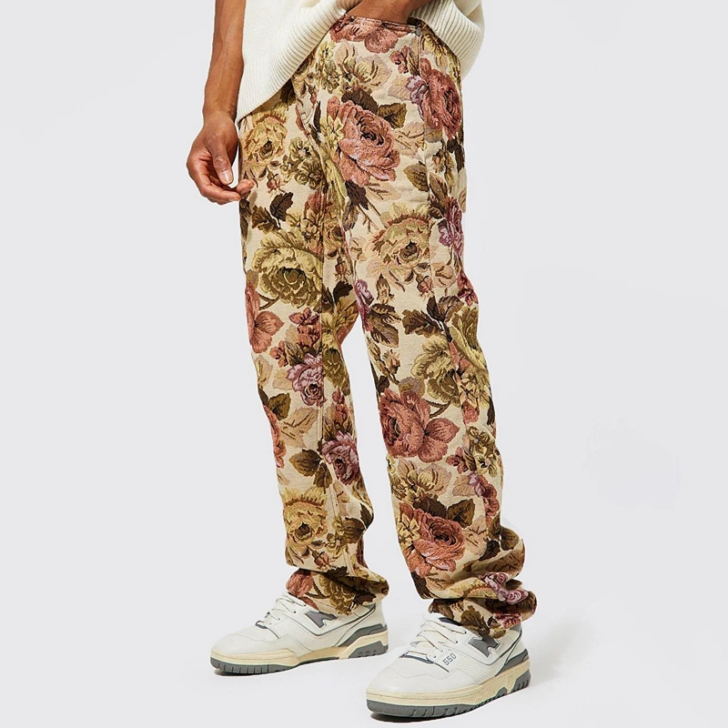 INC International Concepts Mens SlimFit FloralPrint Pants Created for  Macys  Macys
