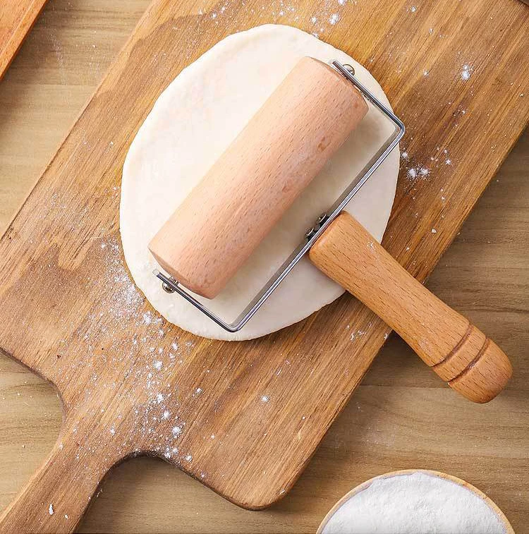 Wholesale Low Price Manual Small Pastry Dough Pizza Roller Kitchen Tools Wooden Rolling Pin for Baking