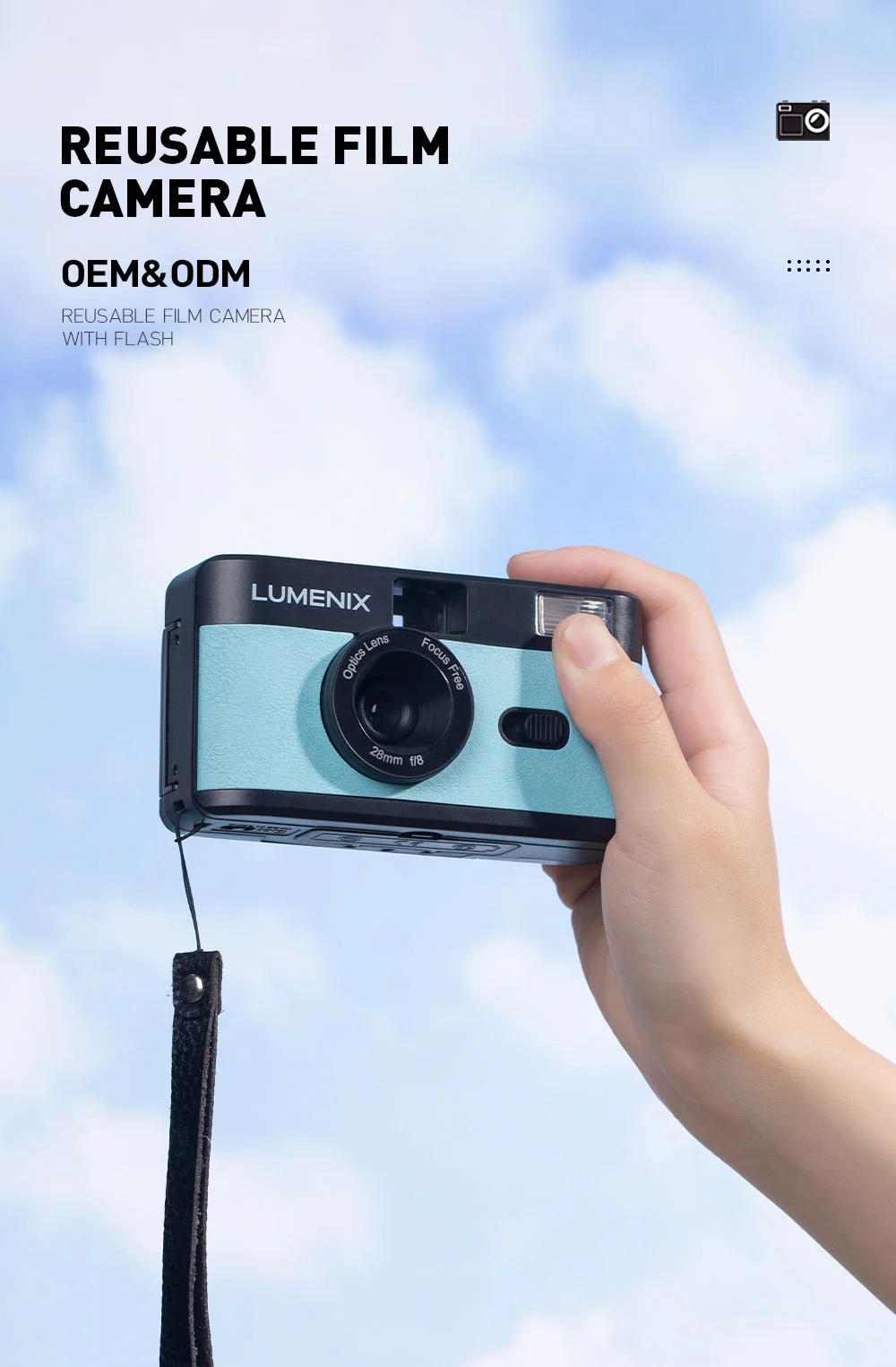 Best Plastic Fixed Focus Manual Vintage Color Black Mini 35mm Film