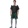 Green(Top, pants, socks)