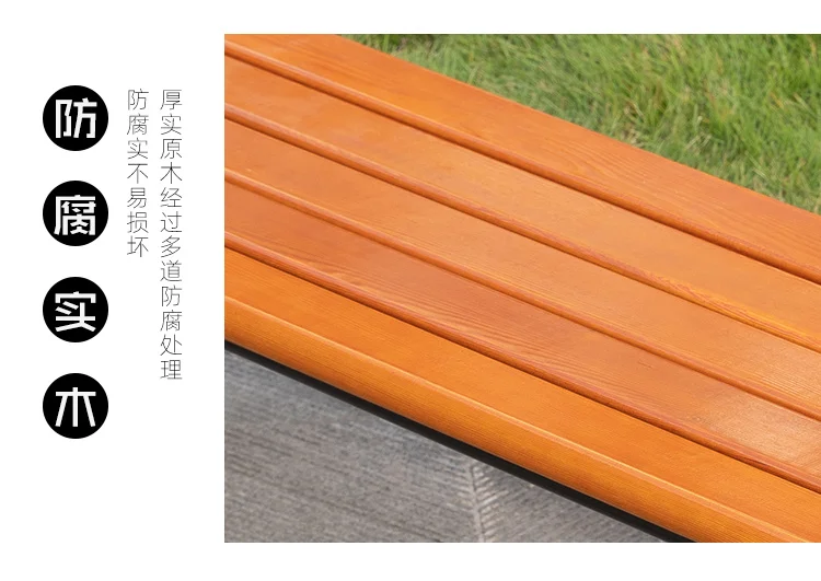 product have backrest and none backrest two styles anticorrosive wood outdoor park benches-62