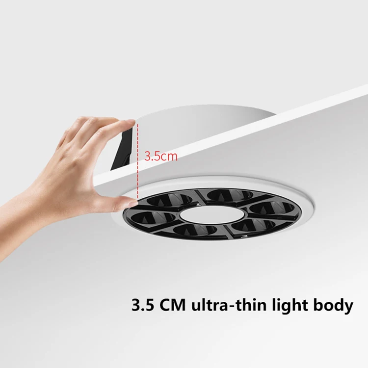 ALLWAY Modern Design CCT SMD Round Circular Ceiling Recessed Spot Down Light 8 15 20 30 W LED Downlights