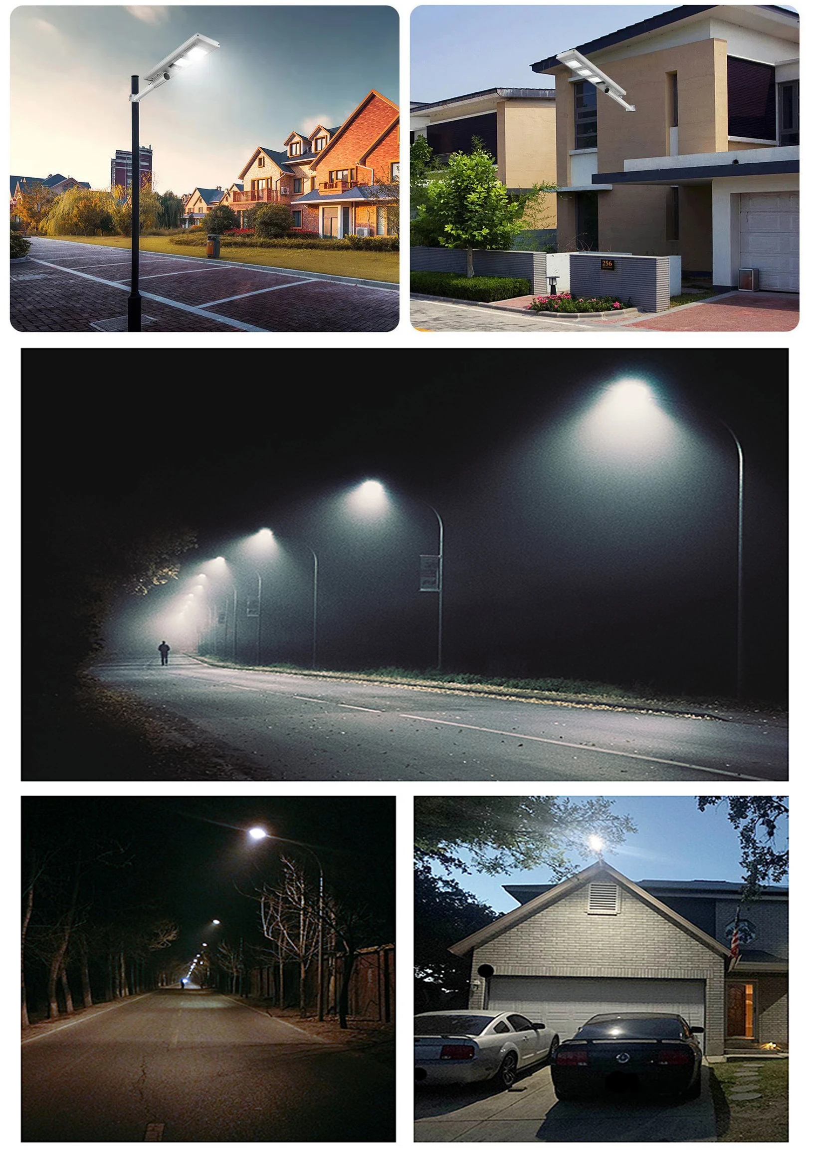 LED Light Source All In One Solar Lamp With Aluminum Alloy IP65 6000K Light Control