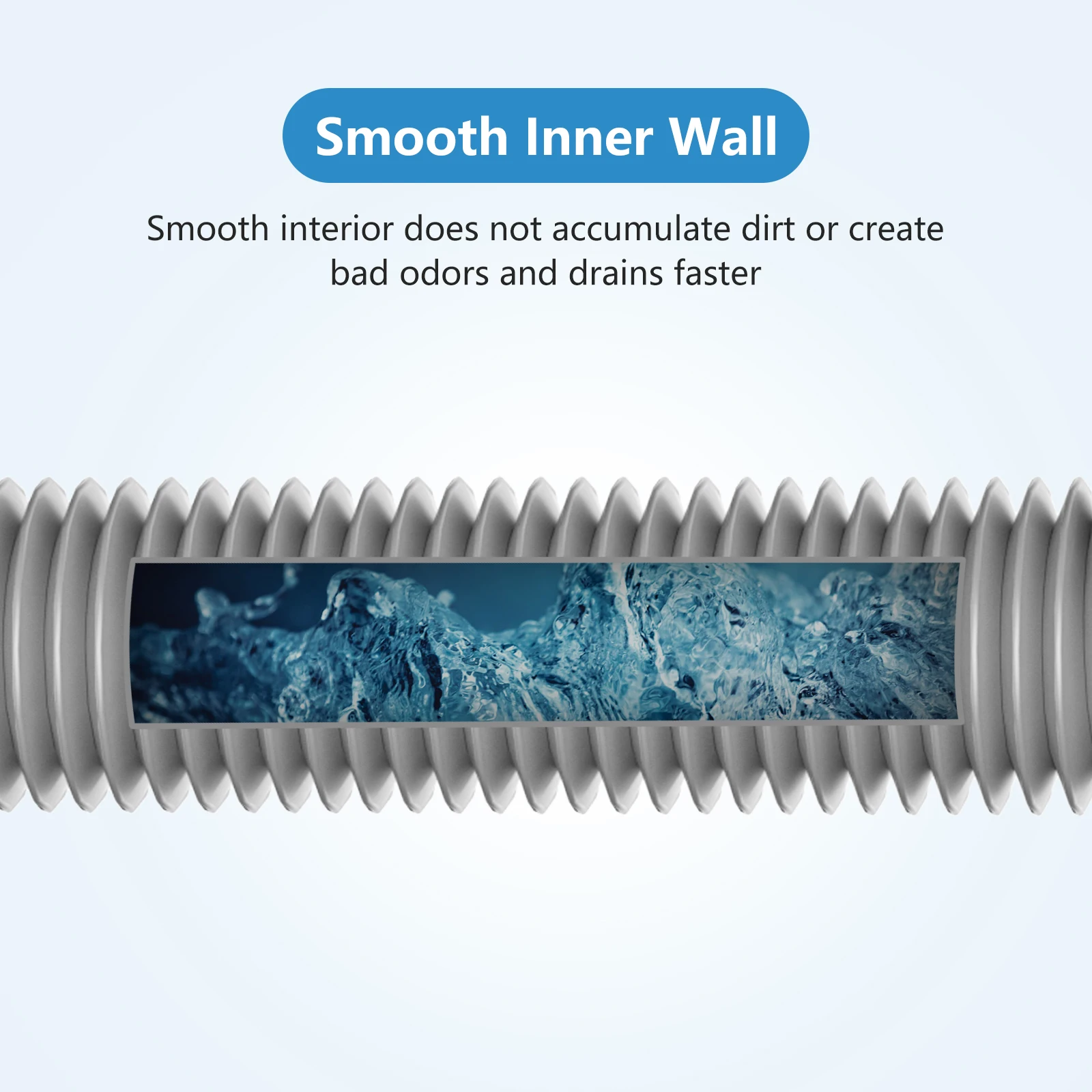201 stainless steel national standard water seal is designed toprevent odors and insects drain pipe704-4