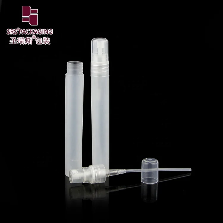 Natural Color PP Translucent Empty Plastic Perfume Spray Bottle Mini