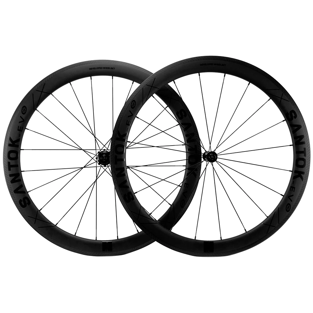 SANTOK 700C Carbon Wheel Set Suitable for HG and XDR Freehub Tube Type for Rim Brake