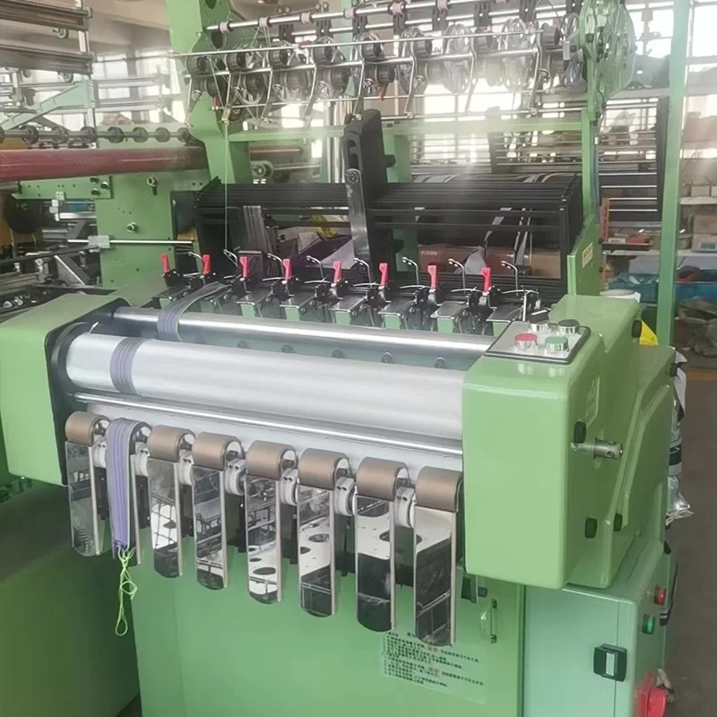 Shuttleless Needle Loom Machine Automatic Power Loom Woven Bandage Making Machine  Mattress Edge Ribbon Tape Needle Loom Machine