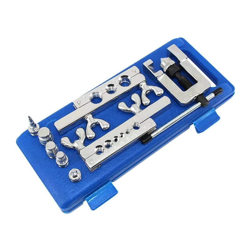 Refrigeration Copper Tube Cutter Flaring Tools Ratchet Wrench Double Single Pipe Flaring Tool Kit Set for Expanding Tube
