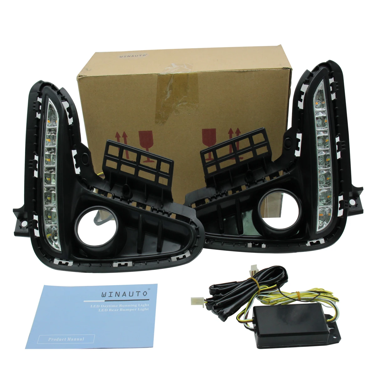 Winauto Drl Daylight Running Lights For Kia K2 And Rio 2017 2018 With