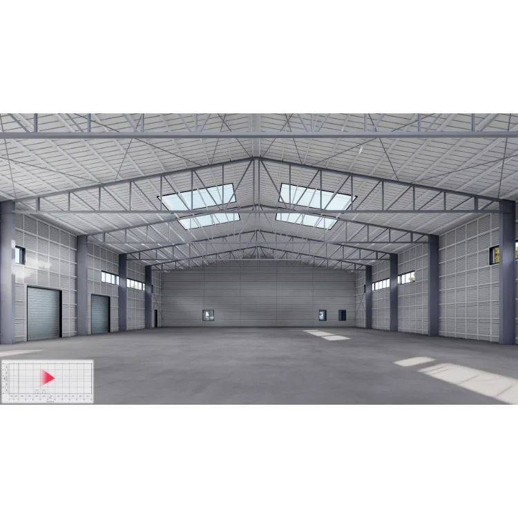 Prefabricated Steel Structure Post and Beam Warehouse Metal Building